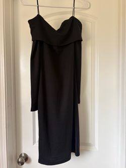 Off Shoulder Black Dress