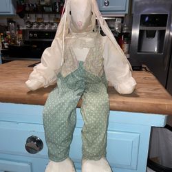 Beautiful Cute Satin Flop Ear Bunny Plush Doll