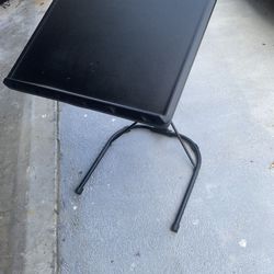 Folding , Adjustable  And Portable TV Tray. 17x17x 30 . Small Desk . Reduced From $20