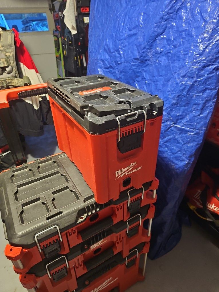 Milwaukee Modular Small Tool Box Red