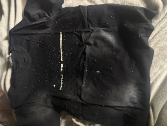 Black "Path to Paradise" Rhinestone Graphic T-Shirt