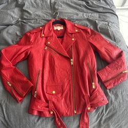 Michael Kors Leather Jacket 