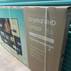SAMSUNG 75” SMART TV 4K CRYSTAL UHD 2025 MODEL. NEW IN BOX! DELIVERY AVAILABLE!