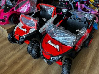 Kids ride on cars. New. Remote control. 12v. 24v