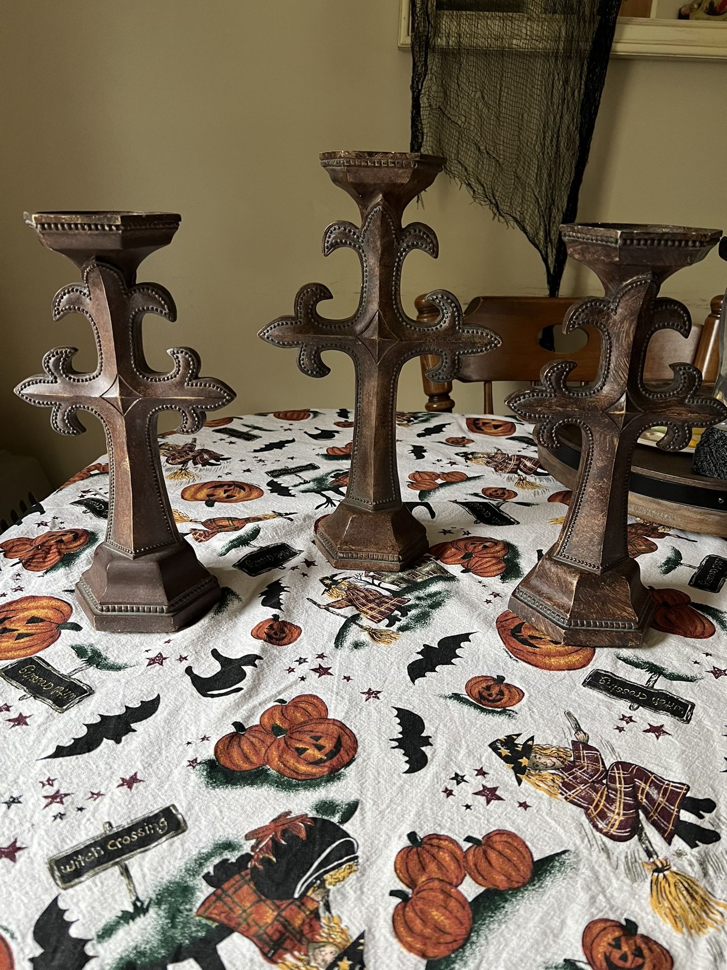 3-Vintage Candle Holders