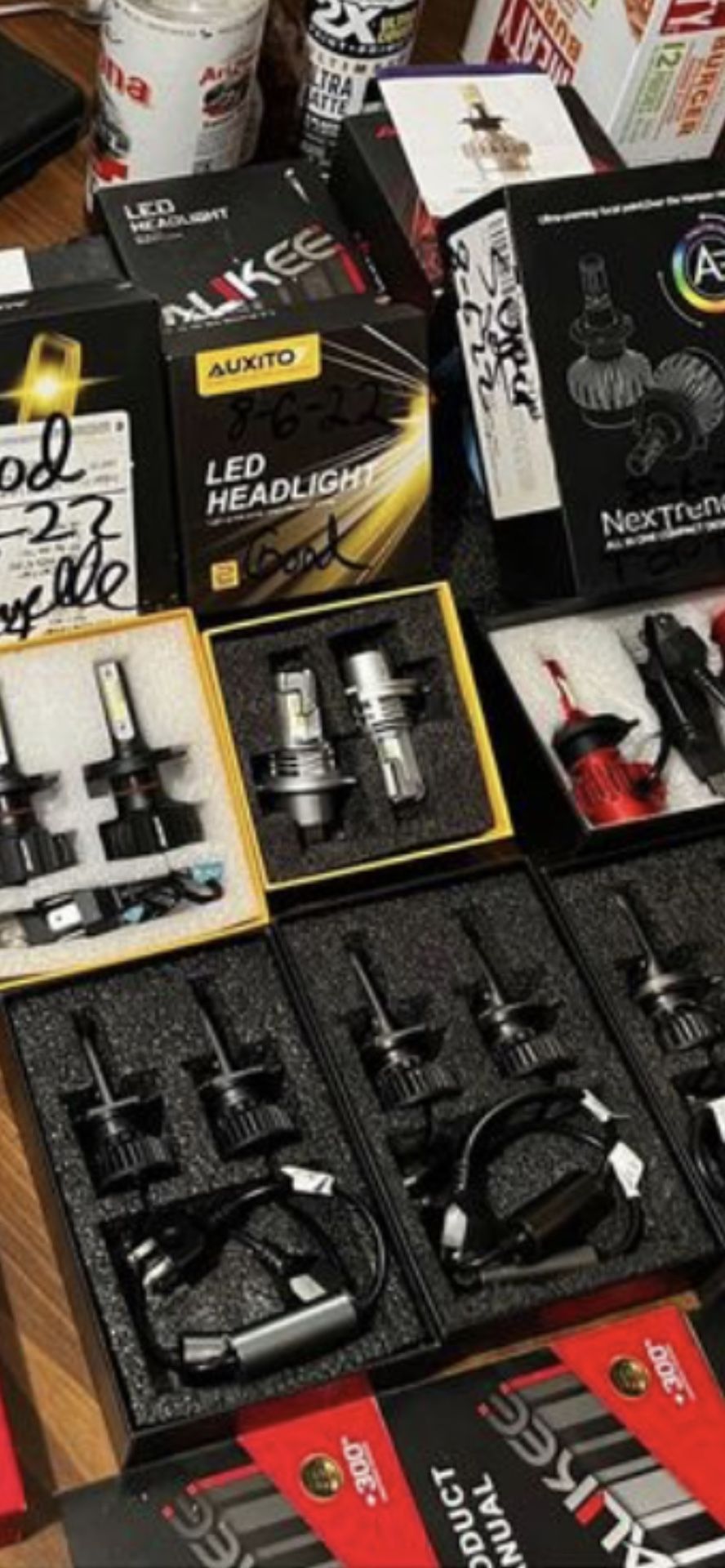 H11/H8/H9 LED Headlight Bulbs, 6500K Fog Lights Car Bulb, 12000Lm DRL or Low Beam, Halogen Replacement Headlight with Fan