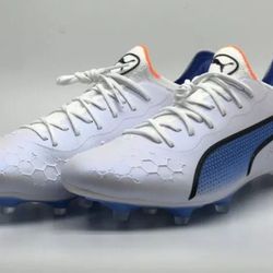 Brand New Puma King Ultimate FG AG Soccer Cleats White Sizes 8.5, 9.5