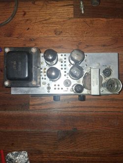 Vintage Vacuum Tube Amplifier Chassis