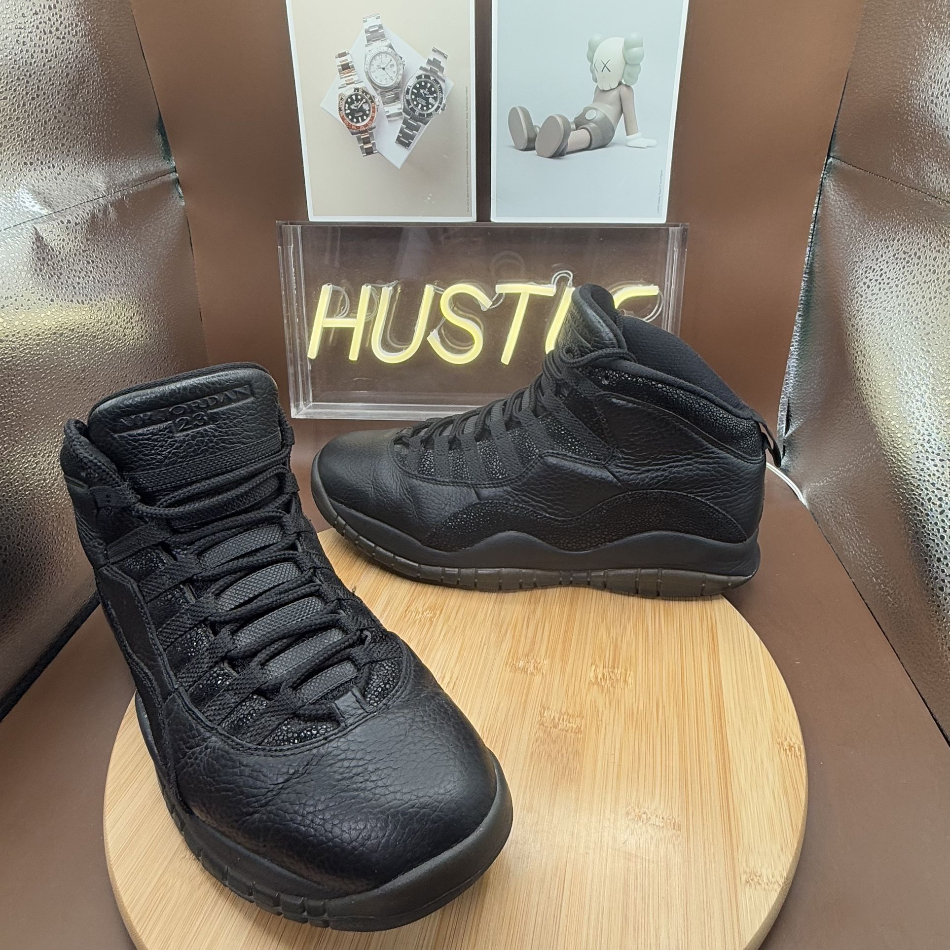 2016 Nike Air Jordan 10 Retro X Drake OVO Black Gold Sz 10