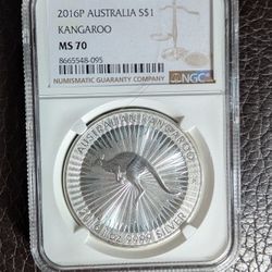2016 Australia Silver 1 Oz Kangaroo 