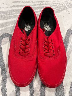 Vans Men red shoes 9.5
