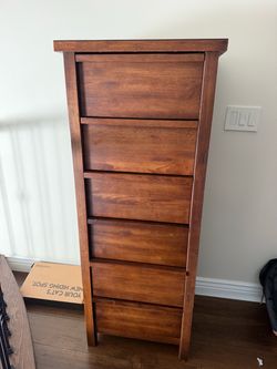 Wood tall dresser - $40 OBO