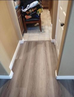 Flooring installation and baseboard