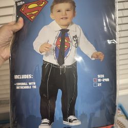 Superman baby costume for Halloween 