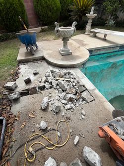 Pool chemicals.