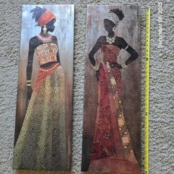 2 Canvas-like Art Textured Wall Decor Pictures