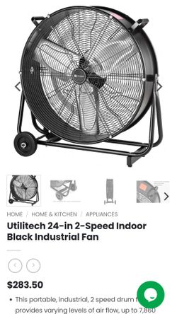 Utilitech 24-in 2-Speed Industrial Drum Fan