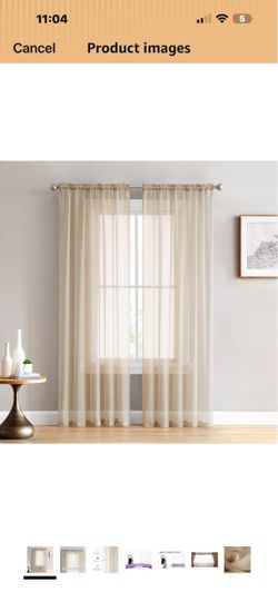 Beige to gold darking curtains and gold sheer curtains
