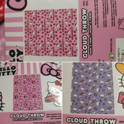 Hello Kitty Throw Blankets $30 Each 