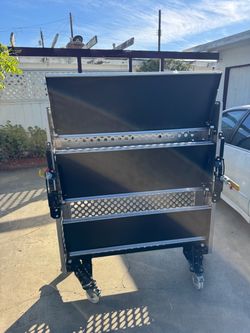 Heavy Duty Rolling Storage Cart with Shelves
