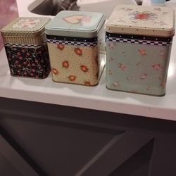 Mary Engelbreit Collection Of 3 Vintage  Tins