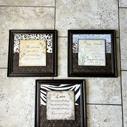 3 - Wall Art Frames 1 - Parisian Clock (Set)