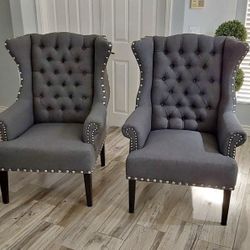 Two Matching Accent Chairs