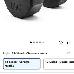 40lb Dumbbell Set NEW