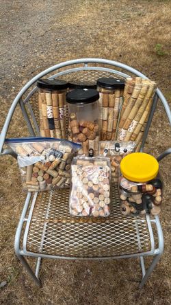 Used wine corks