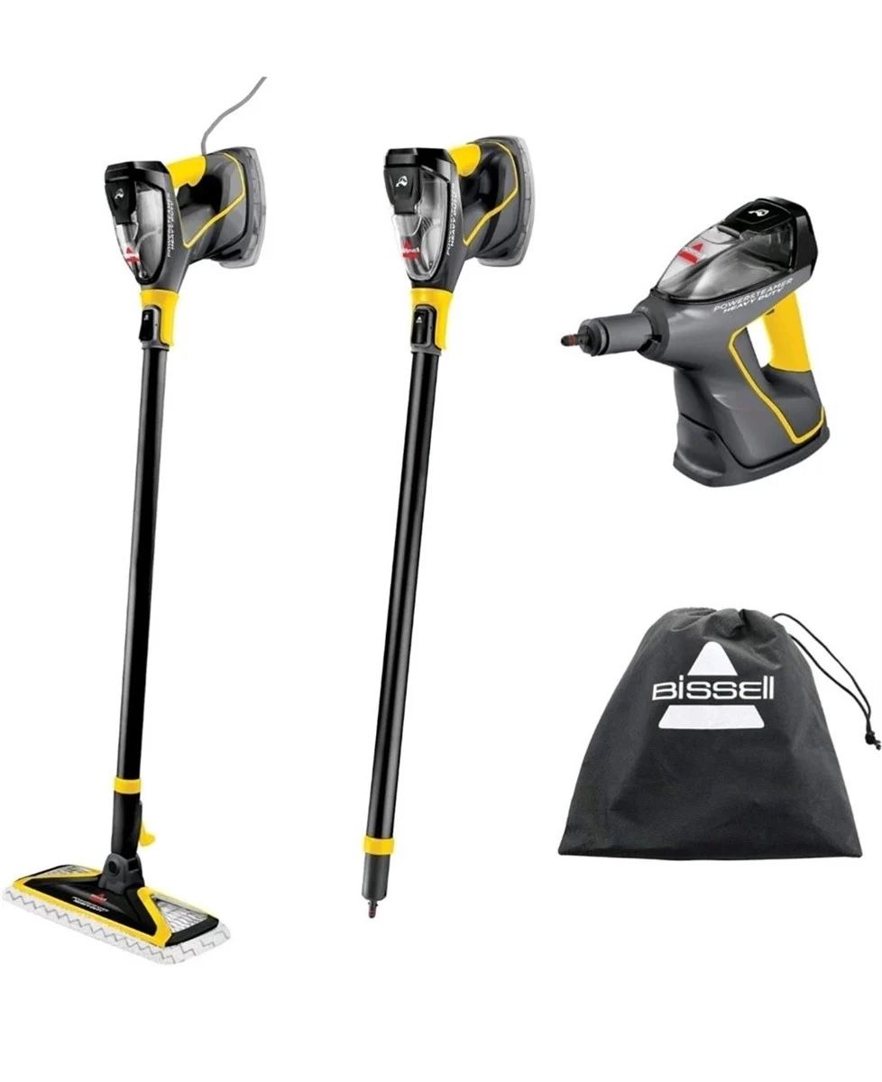 New in box BISSELL Power Steamer Heavy Duty 3-in-1 Steam Mop and Handheld SteamShot for Indoor and Outdoor Use:Garage, Workshop, Auto, Boat, Recreatio