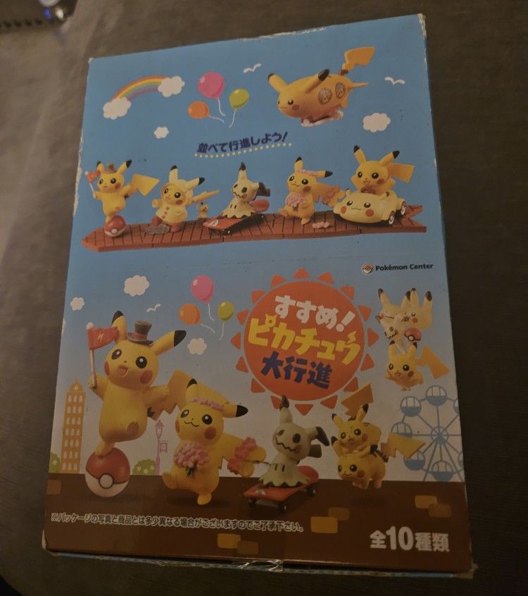 Pokemon Pikachu Center Re-Ment Parade Complete 10 Mini Figure Set