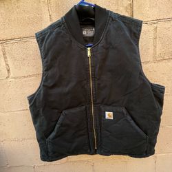 Carhartt canvas quilt lined vest