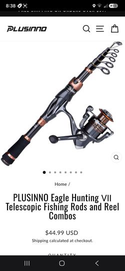 Plusinno Eagle Hunting Telescope Fishing Rod & Pole New (Price Is Firm)