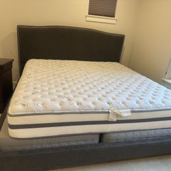 king Size bed set (frame and mattress)