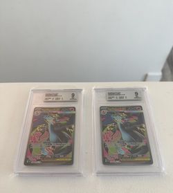 Mega Charizard X EX Graded 9 Mint Lot of 2