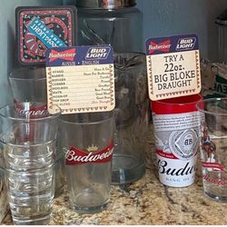 Budweiser Glass Collection Set