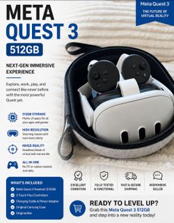 Meta Quest 3 512GB – $400 (Excellent Condition)