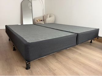 King Bed Foundation Set – 2 Twin XL Foundations + Heavy Duty Metal Frame