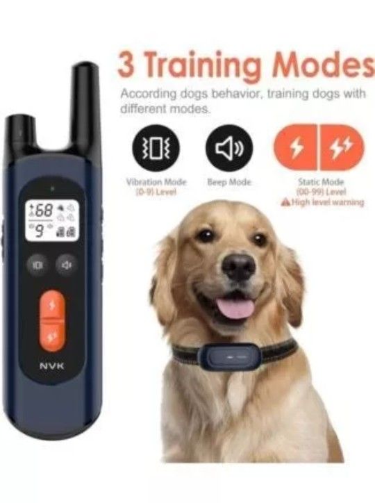 Dig Shock Collar NVK TC-20A Waterproof Dog Training Shock Collar - Black - Brand New Sealed