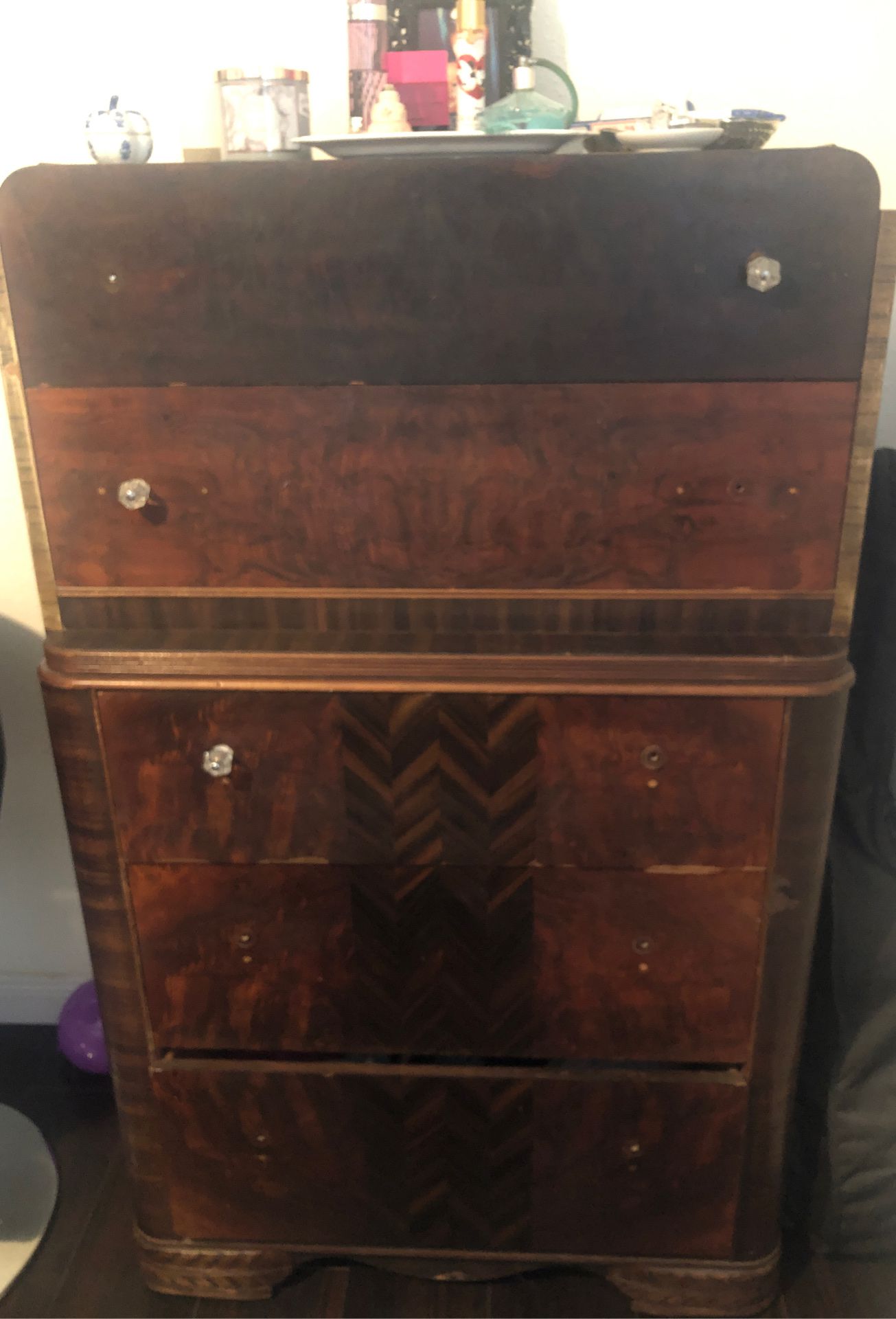 Antique dresser and side table