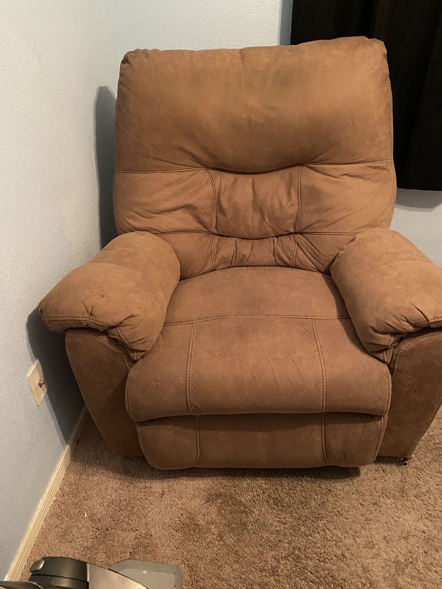 brown, recliner chair
