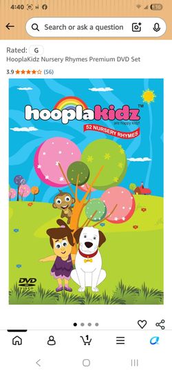 HOOPLA KIDZ NURSRY RHYMES PREMIUM DVD SET
