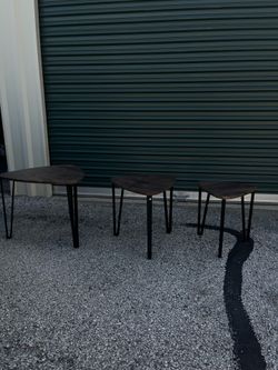 Set of 3 Triangular Nesting Tables