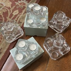 Glass Tea Light Candle Holders