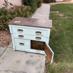 Granite Top Cabinet Table