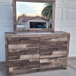 DRESSER WITH MIRROR