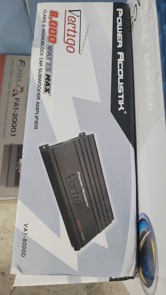 8000 Watts Mono Amplifier Power Acoustik