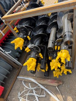 Auger bits for skid steer