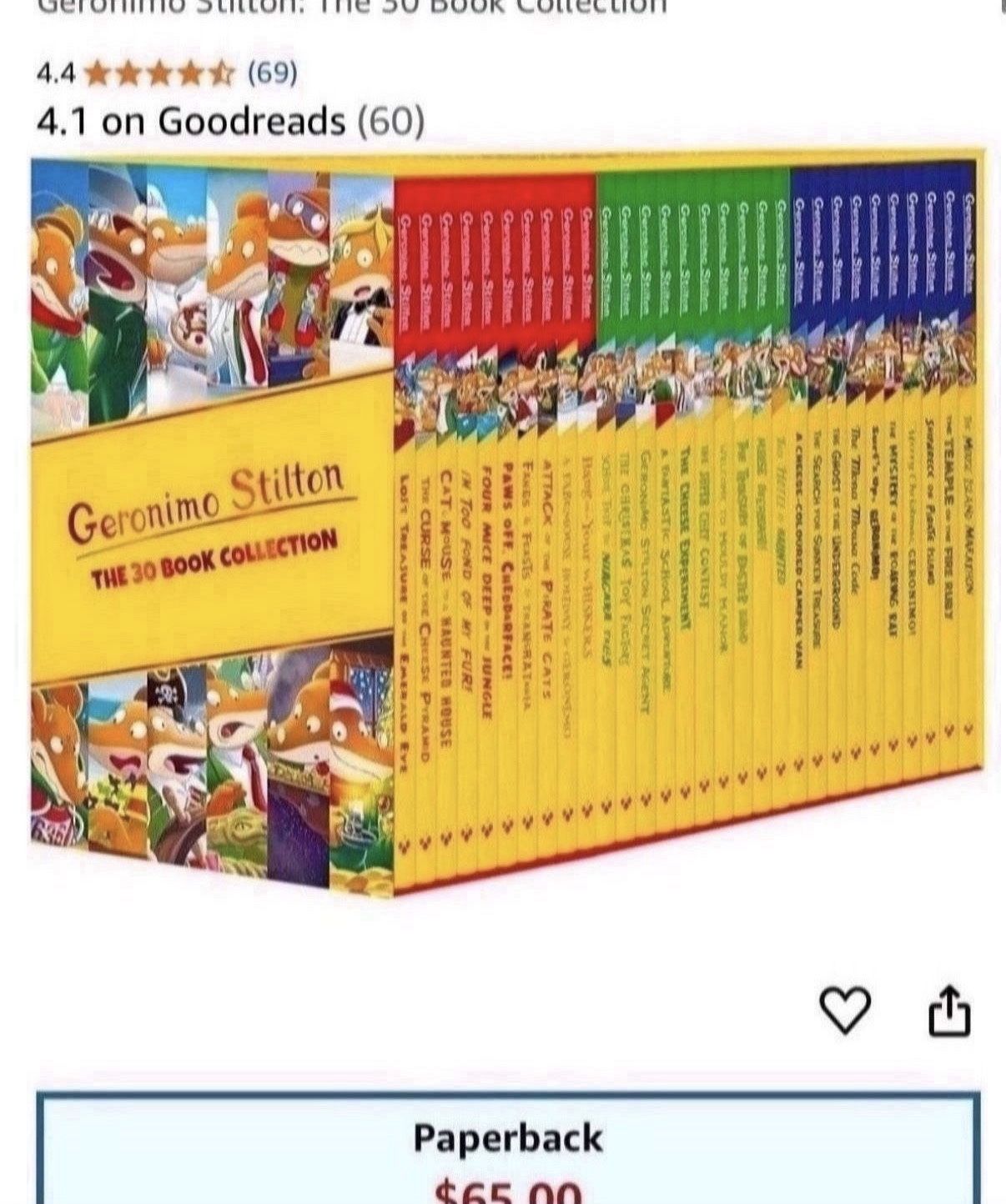 Geronimo Stilton Complete Book Collection