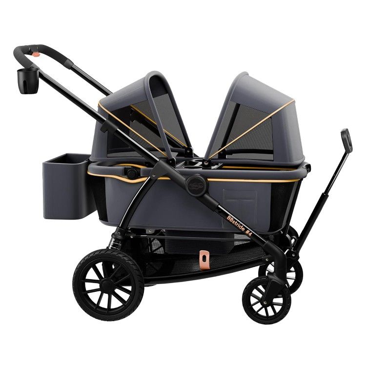 Two Child Stroller / Wagon - Double Stroller With Waterproof and Sunproof Canopies